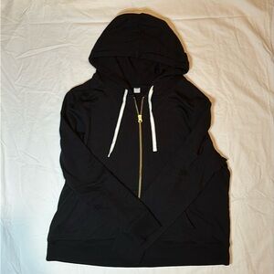 Old Navy hoodie in black with gold zipper